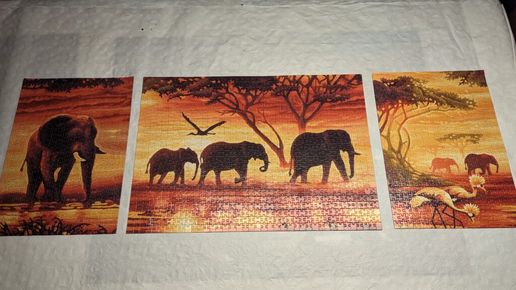 Triptychon Puzzle Deluxe von noris - (2 x 500 & 1 x 1000 Teile)