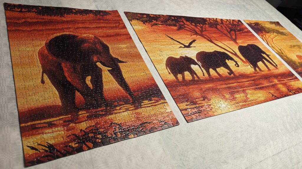 Triptychon Puzzle Deluxe von noris - (2 x 500 & 1 x 1000 Teile)