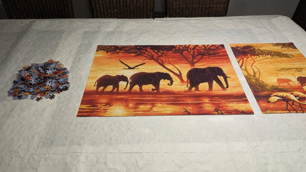 Triptychon Puzzle Deluxe von noris - (2 x 500 & 1 x 1000 Teile)