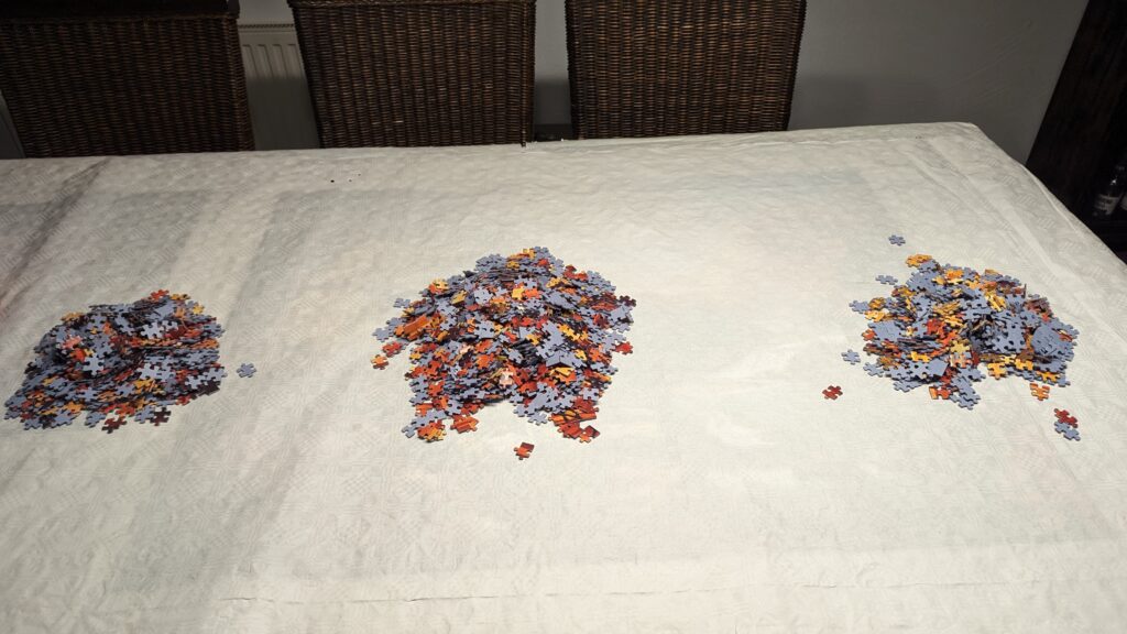 Triptychon Puzzle Deluxe von noris - (2 x 500 & 1 x 1000 Teile)